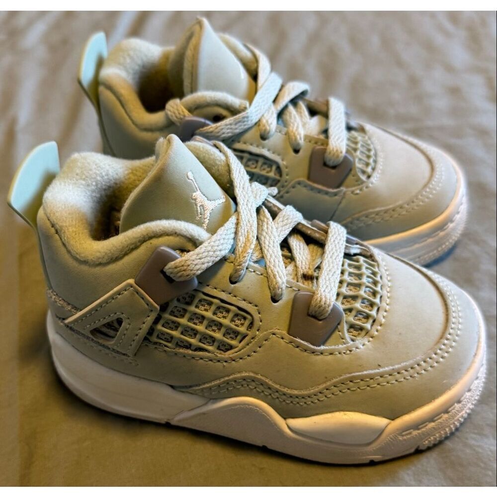 Nike Air Size 5C Jordan 4 Retro Seafoam Sail HV4384-003 TD Toddler